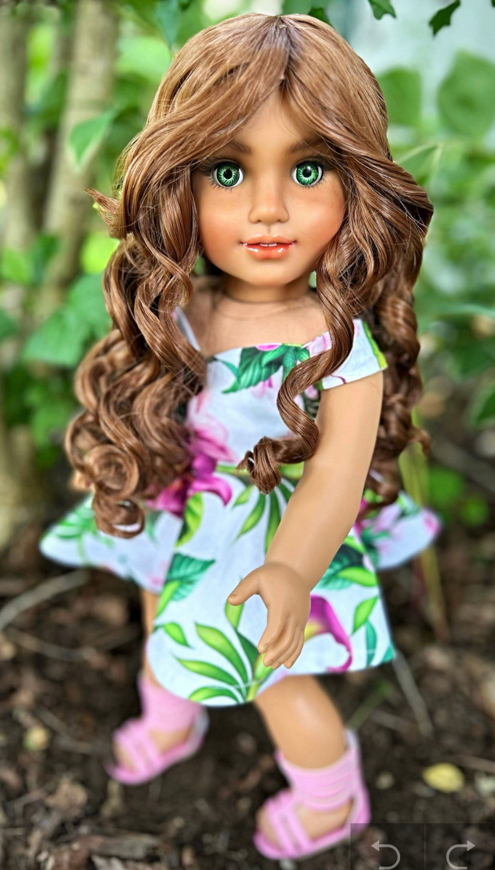Brown Jasper Wig Size 10-11 for 18” Dolls