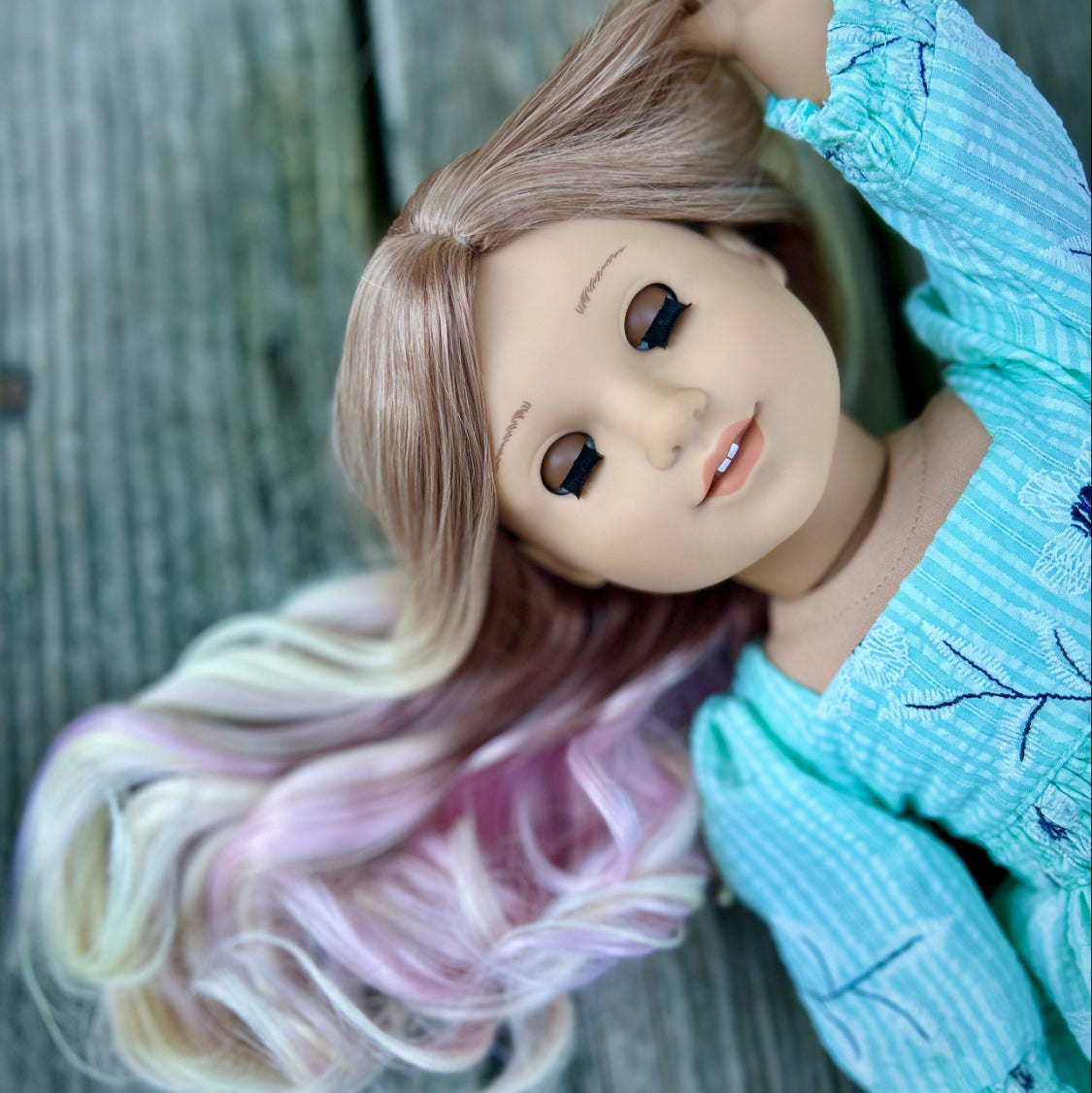 Smokey Amethyst 10-11 Wig for 18” Dolls