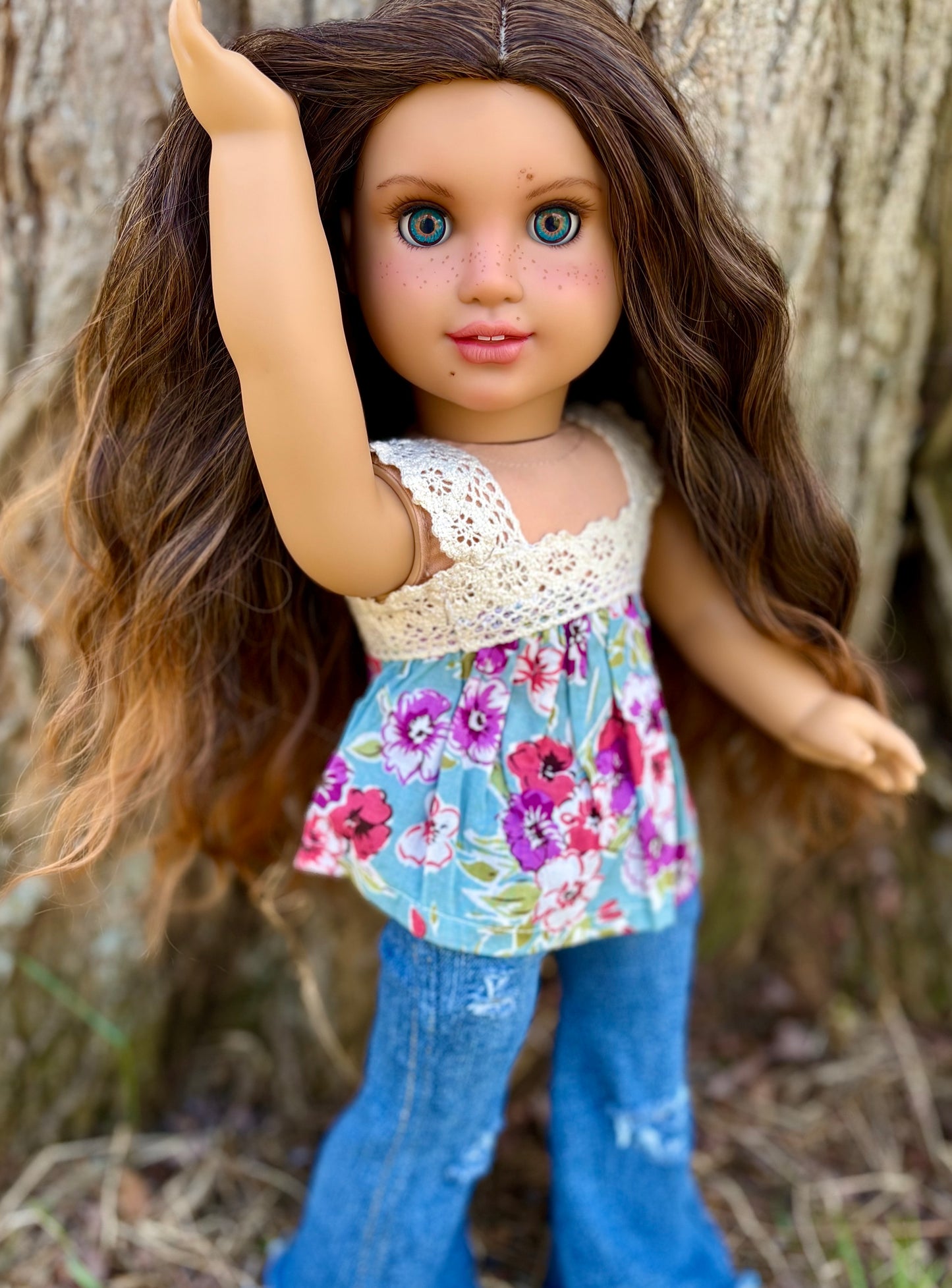 Hand Painted Custom American Girl Doll Elissa