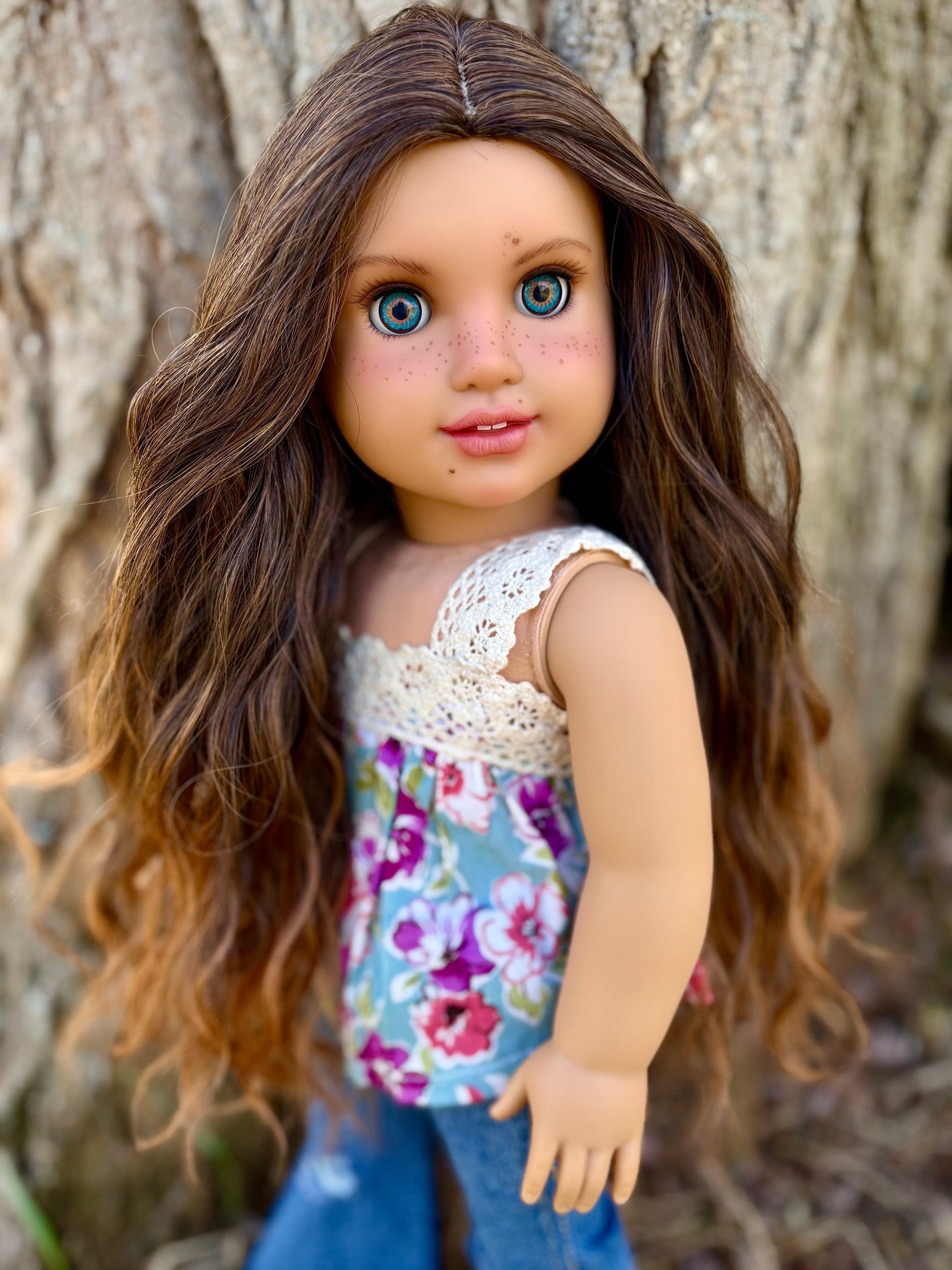 Hand Painted Custom American Girl Doll Elissa