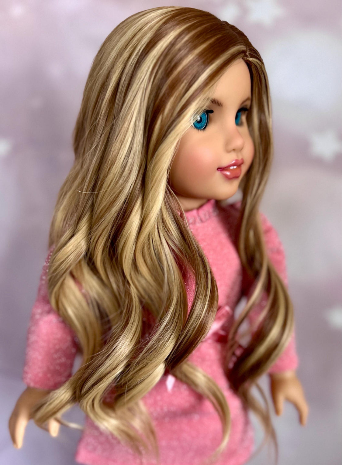 Pre-Order for Caramel Glow 10-11 Wig for 18” Dolls