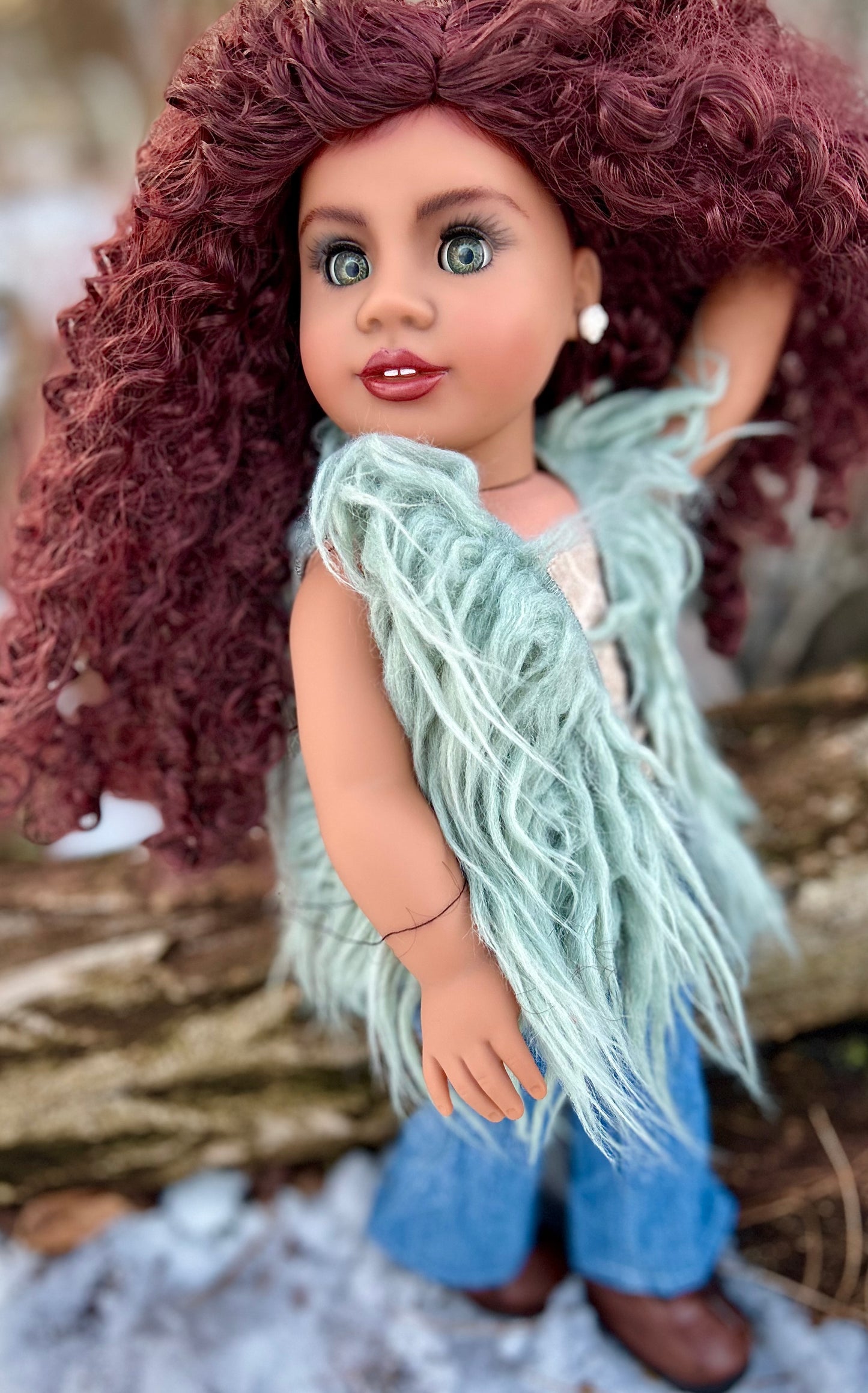 Hand Painted Custom American Girl Doll Kamaria