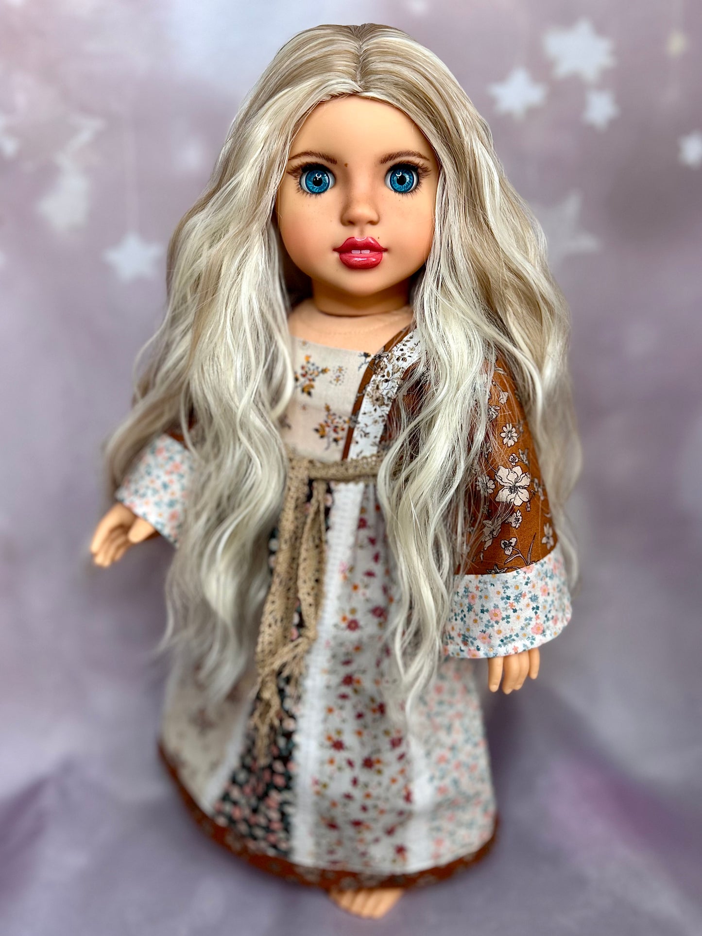 Moonlit Frost 10-11 Wig for 18” Doll
