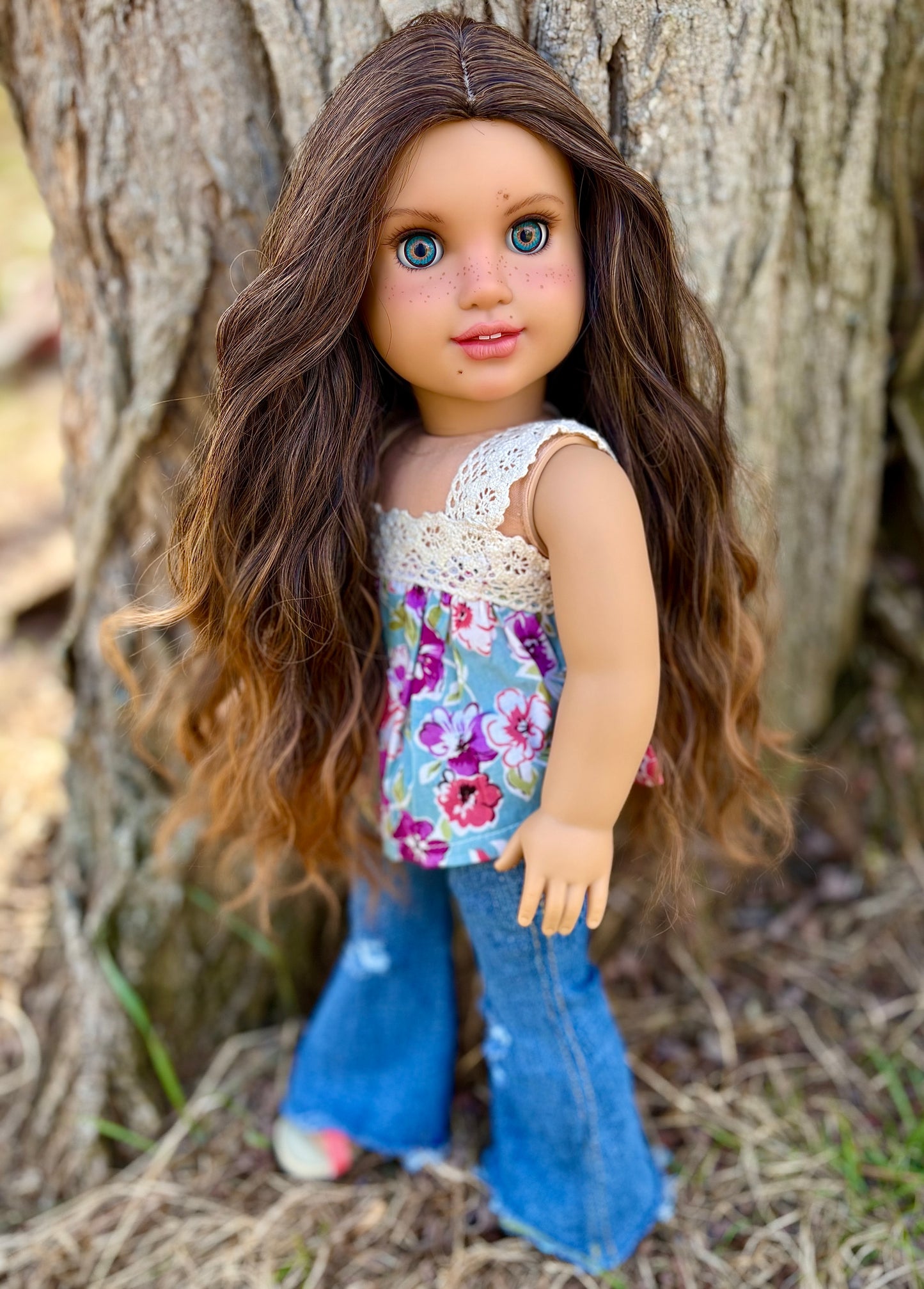 Hand Painted Custom American Girl Doll Elissa