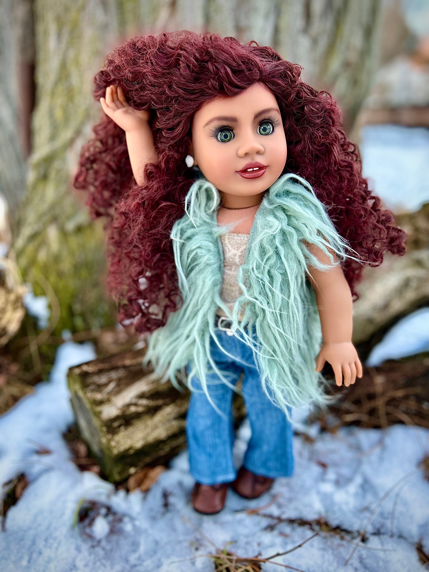Hand Painted Custom American Girl Doll Kamaria