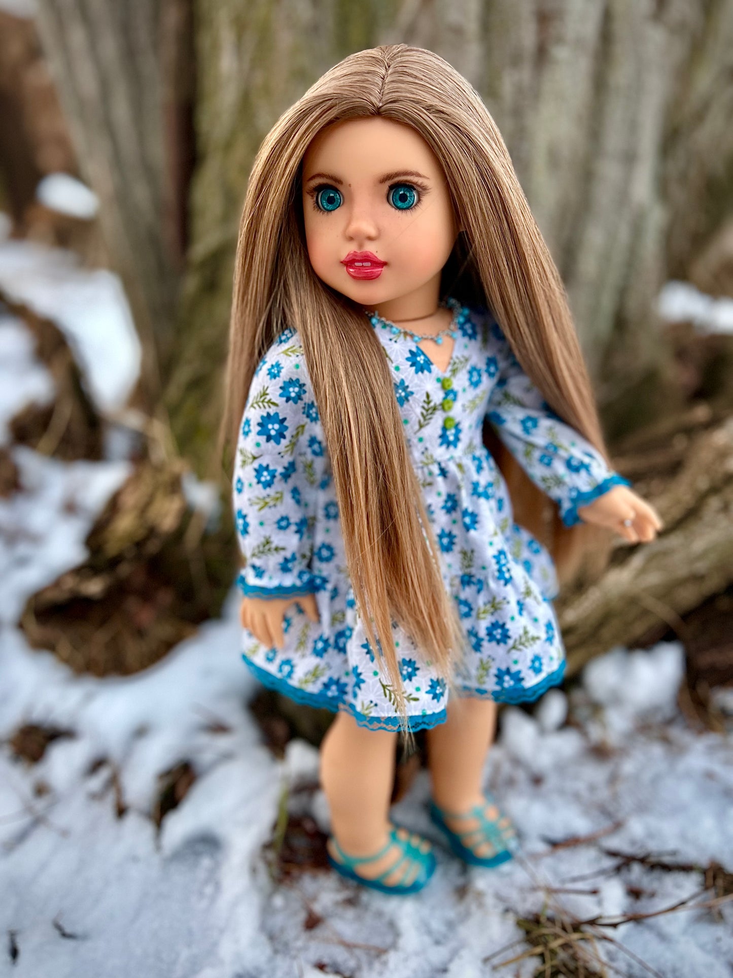 Hand Painted Custom American Girl Doll Eira