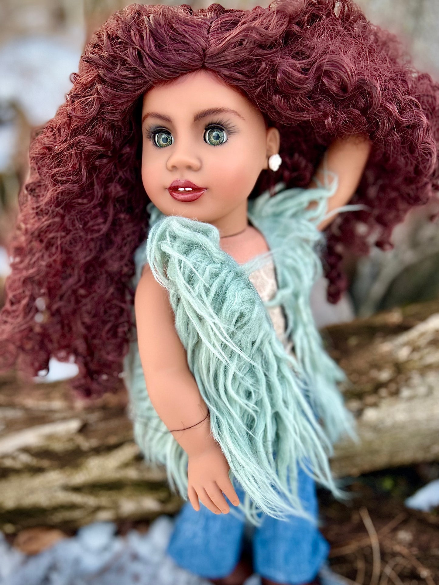 Hand Painted Custom American Girl Doll Kamaria