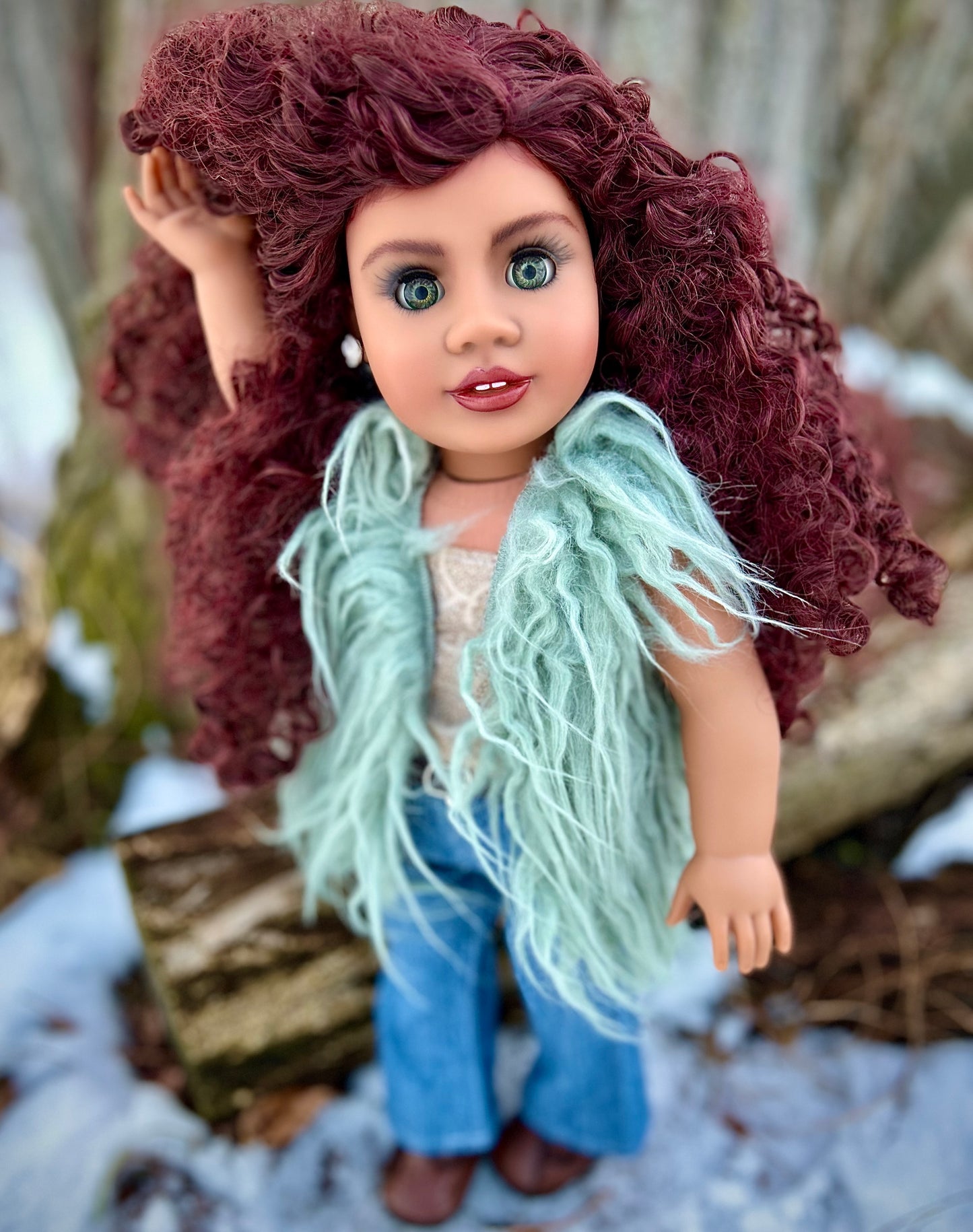 Hand Painted Custom American Girl Doll Kamaria