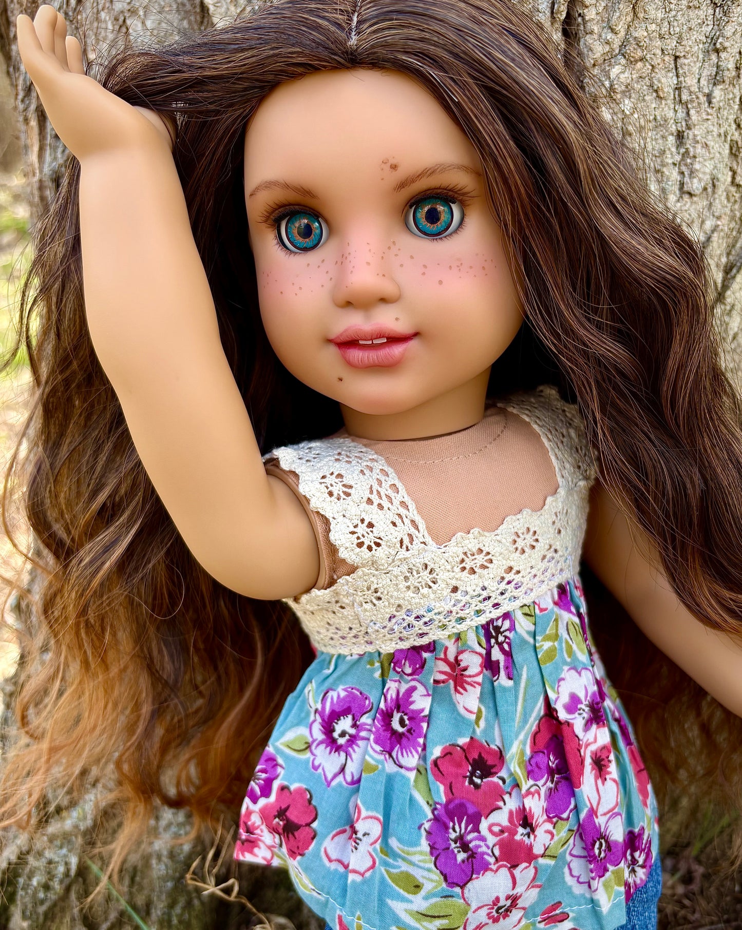 Hand Painted Custom American Girl Doll Elissa