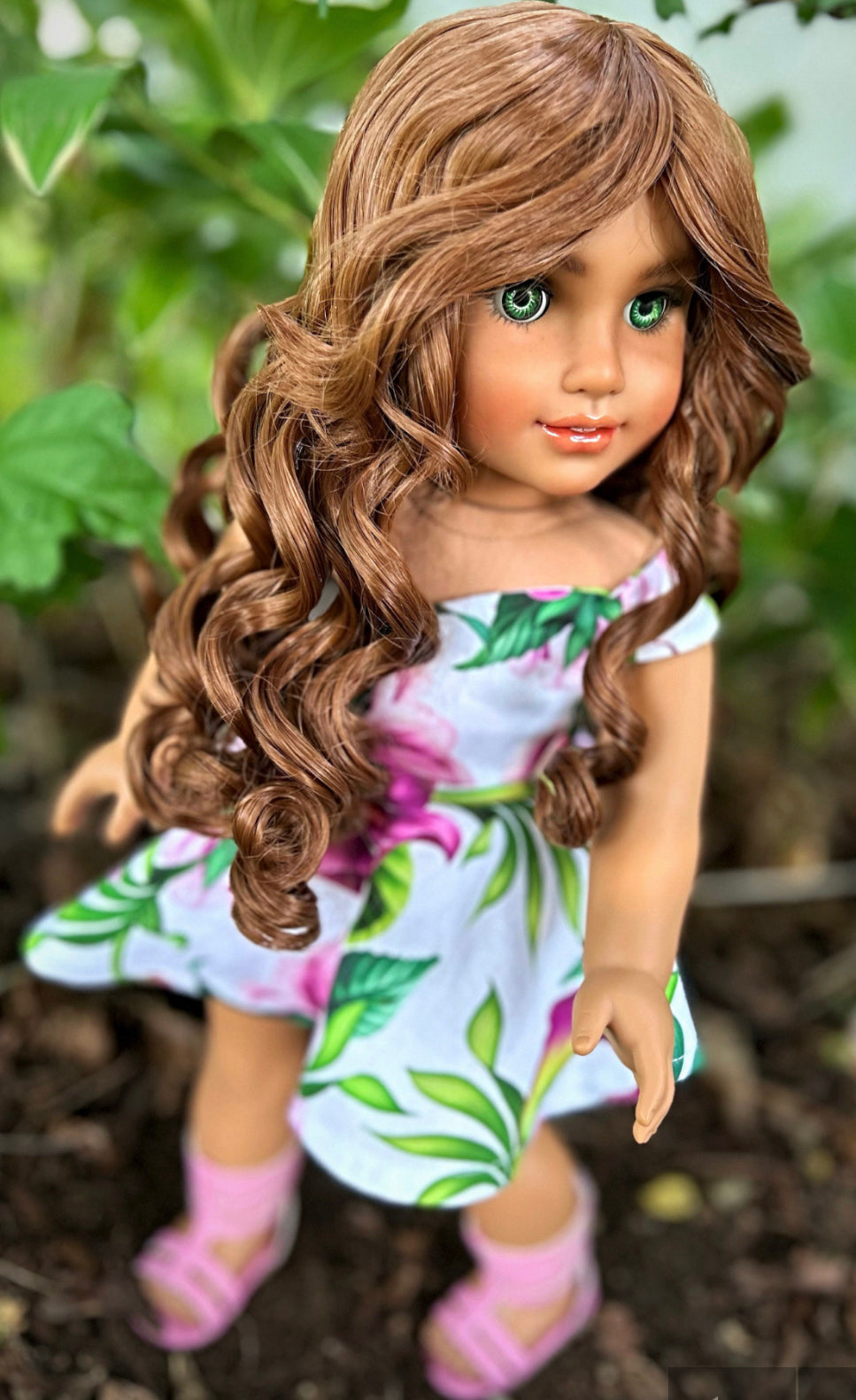 Brown Jasper Wig Size 10-11 for 18” Dolls