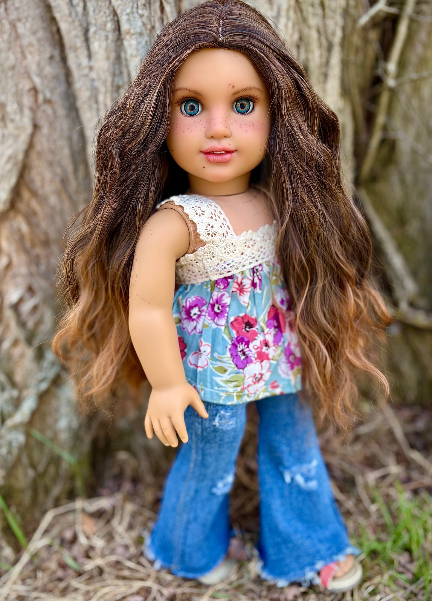 Hand Painted Custom American Girl Doll Elissa