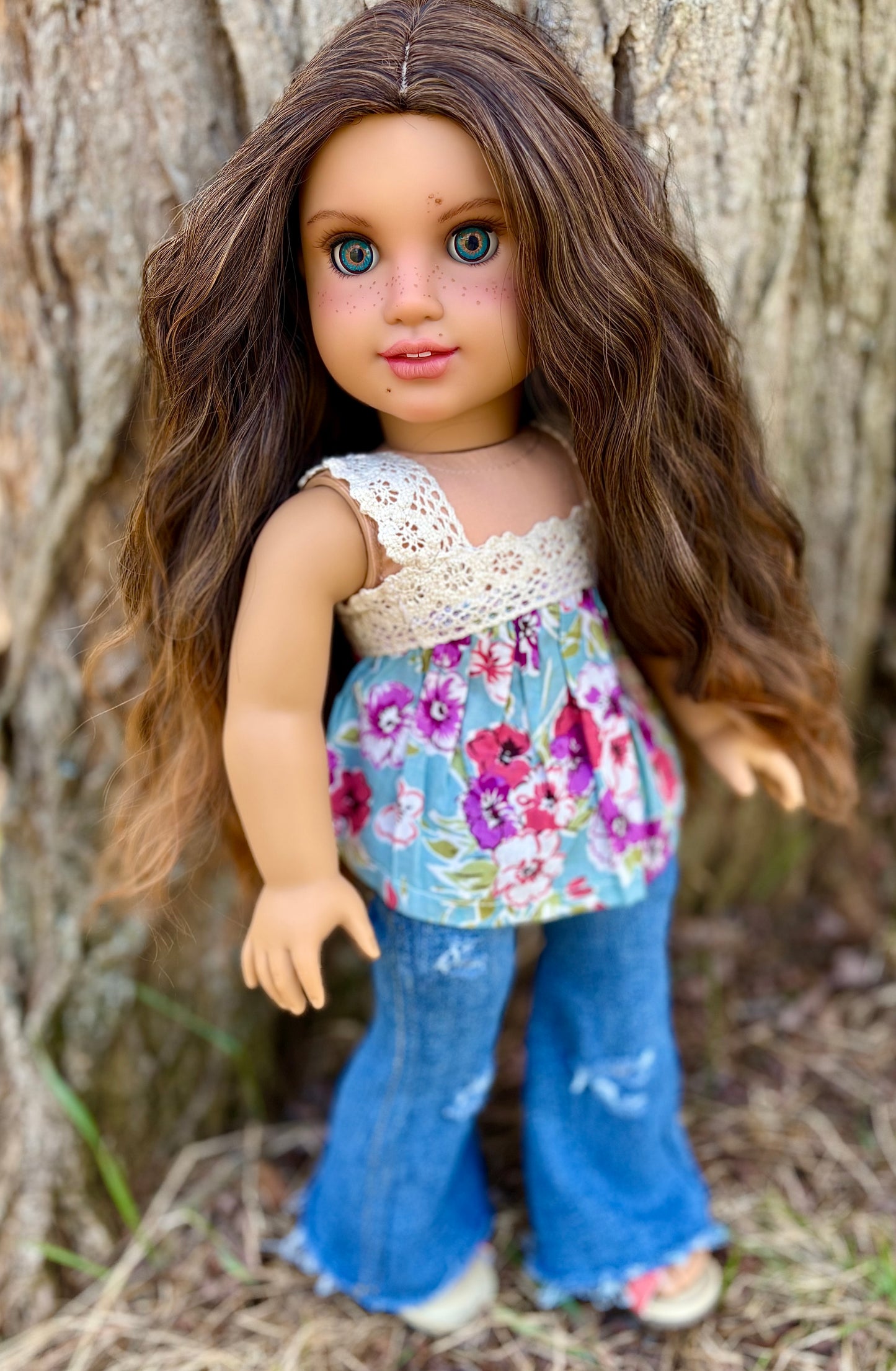 Hand Painted Custom American Girl Doll Elissa