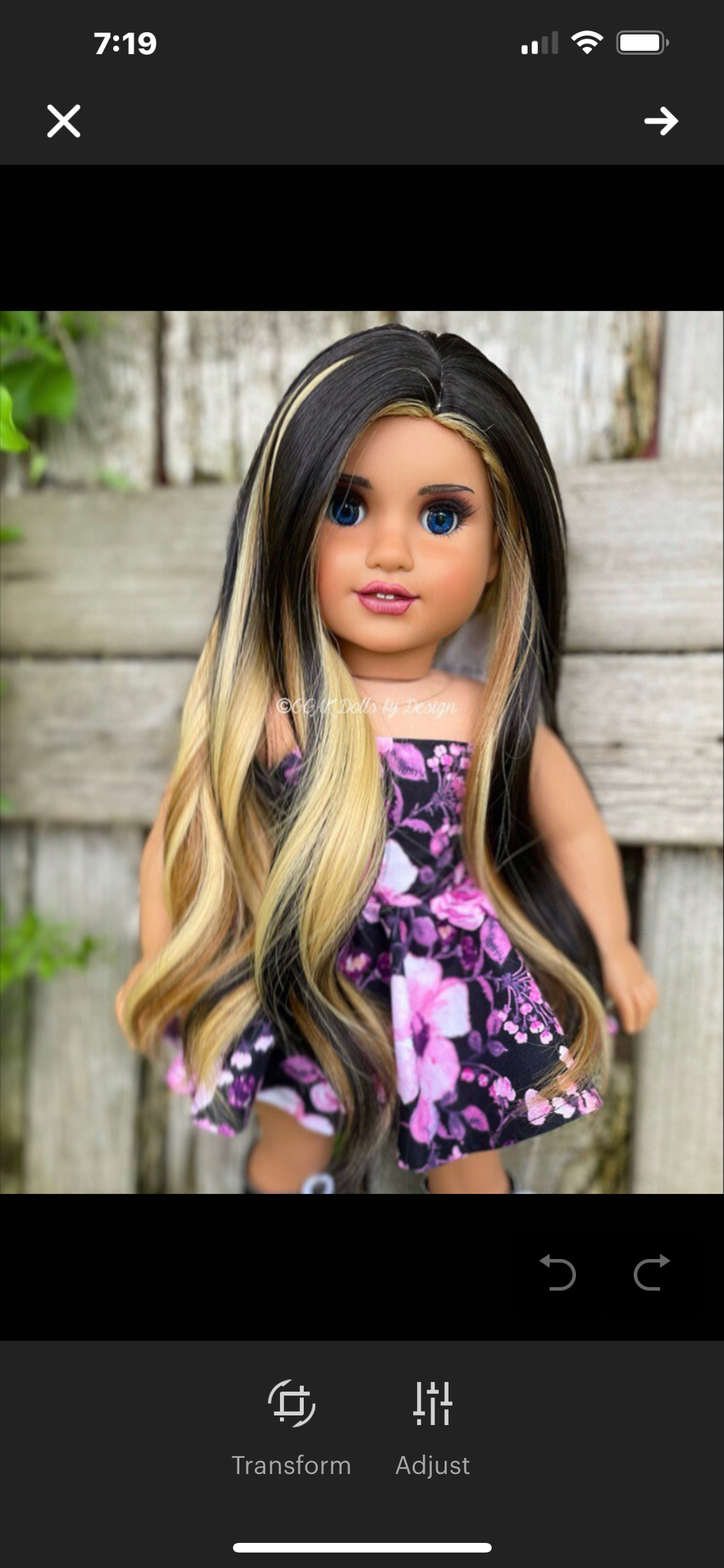 Decadence 10-11 Wig for 18” Dolls
