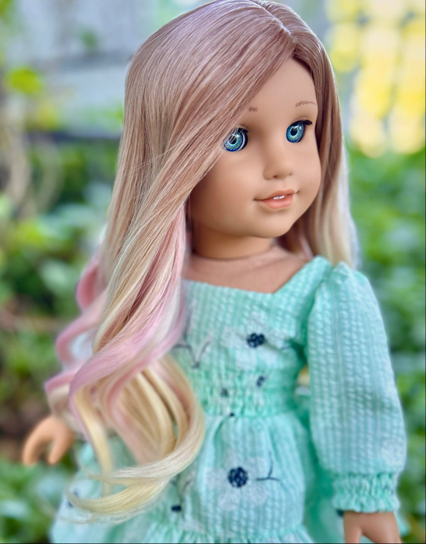 Smokey Amethyst 10-11 Wig for 18” Dolls