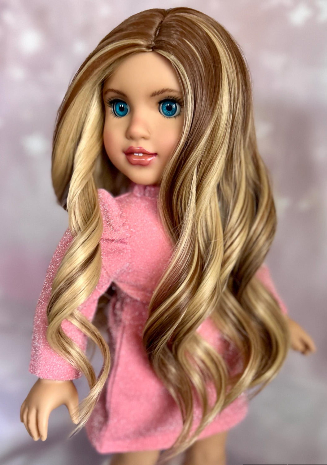 Pre-Order for Caramel Glow 10-11 Wig for 18” Dolls