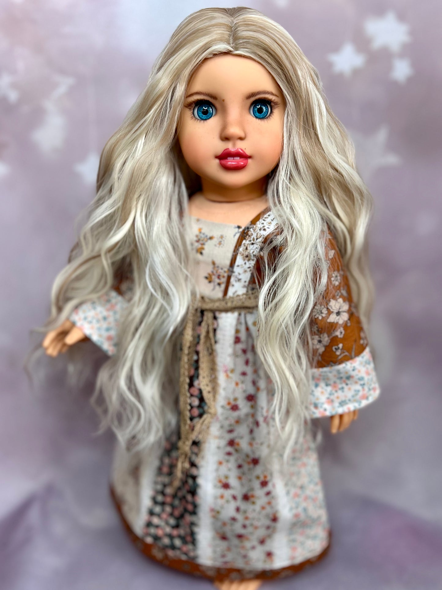 Moonlit Frost 10-11 Wig for 18” Doll