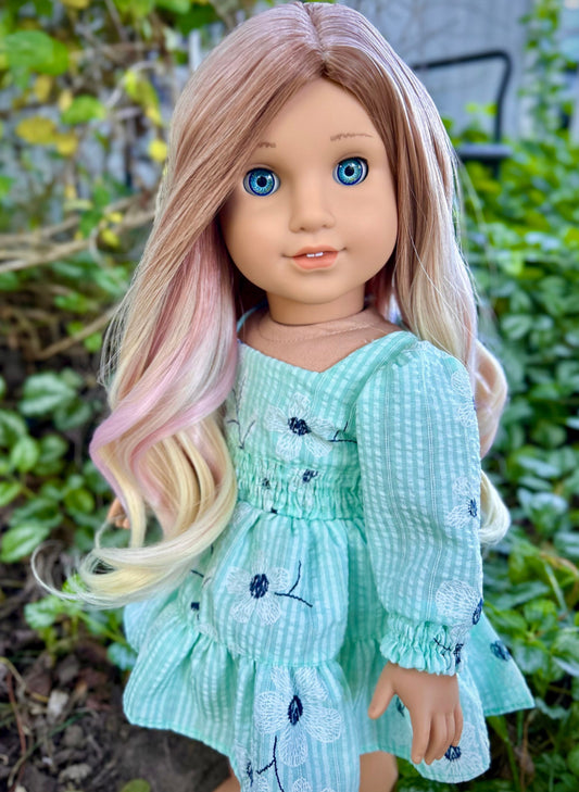 Smokey Amethyst 10-11 Wig for 18” Dolls