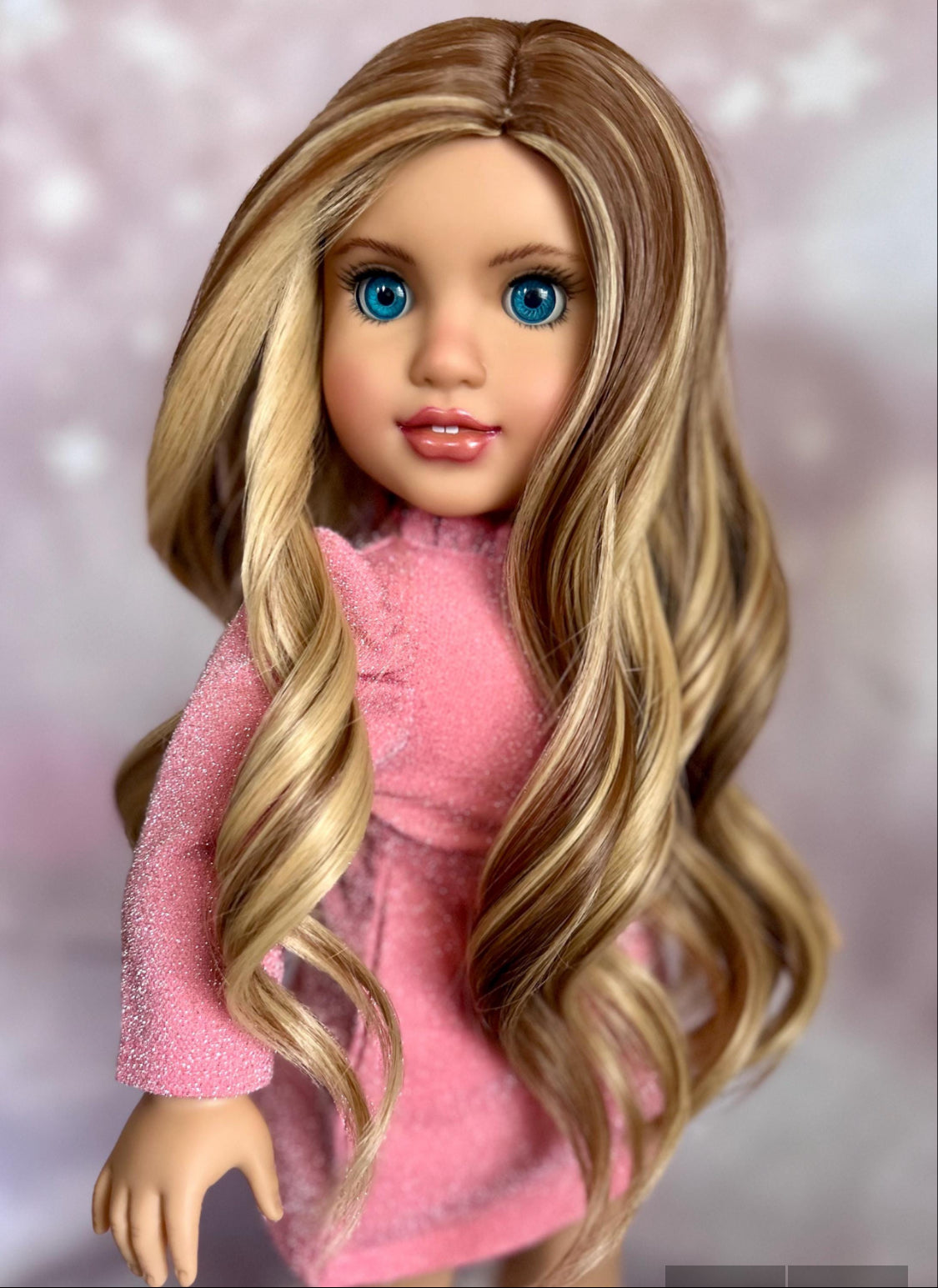 Pre-Order for Caramel Glow 10-11 Wig for 18” Dolls