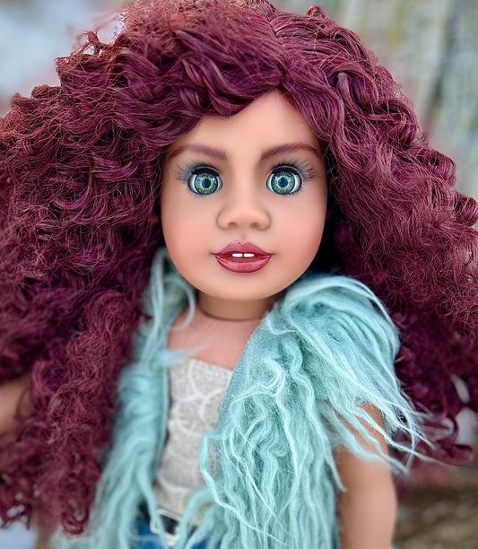 Hand Painted Custom American Girl Doll Kamaria