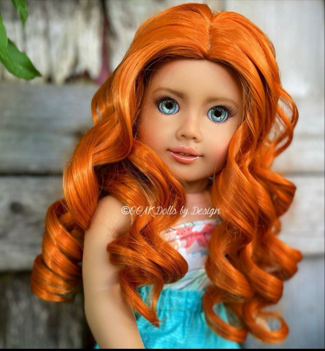 Orange Crush 10-11 Wig for 18” Dolls